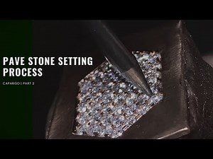 Stone setting process | How to sett macro pave in jewellery