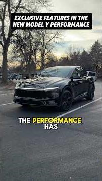Only the New Model Y Performance has These Features 😳👀