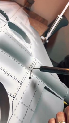Adding Rivet Detail to the Brian Taylor P-40 Build ✈️