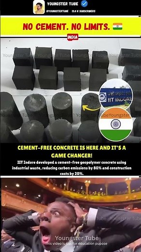 🌱 India’s Concrete Revolution — The Material That Needs No Cement 🧱