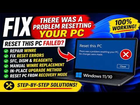 How to Fix There Was a Problem Resetting Your PC | Reset PC to Factory Settings in Windows 10&11