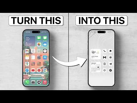 Clean & Minimalist iPhone Setup for Productivity and Aesthetics (iOS 17 & iOS 18)