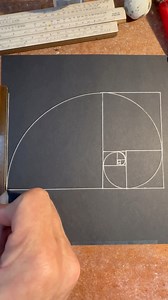 20K views · 215 reactions | How to draw the Fibonacci Spiral and the Golden Rectangle. With the squares going from 1,1,2,3,5,8,13,21,34 #natureofflowers #sacredgeometryartist #goldenratio #fibonaccispiral #fibonacci #golden-rectangle | Natureofflowers | Facebook