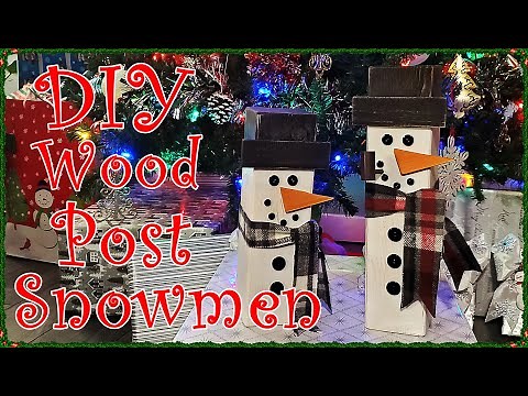 How to make rustic Wood Snowmen everybody will love!