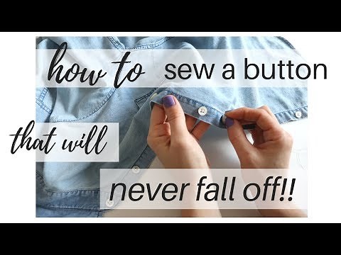 How to Sew a Button That Will Never Fall Off! | Mending | Mend Your Own Clothes