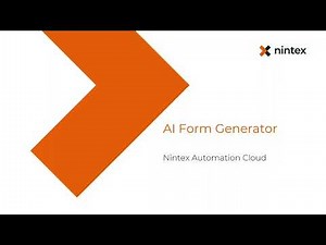 Nintex AI Form Generator