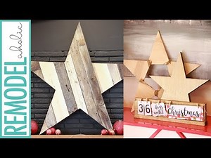 Easy DIY Wood Stars in 5 Variations