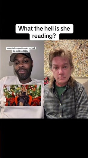 What the hell is she reading? #duet #milania #maga #reading #santa #cult #dark #creepy #kids #nope
