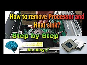 How to Remove Processor (CPU) and Heat Sink from Motherboard? STEP BY STEP | Intel and Dell