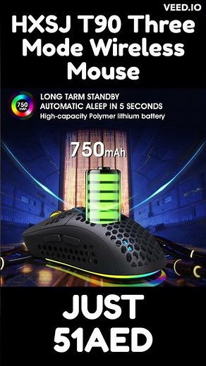 HXSJ T90 Three Mode Wireless Mouse