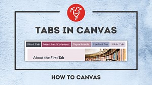 Creating customized tabs in Canvas — How to Canvas