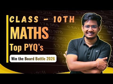 class 10 maths live | PYQ's complete maths | CBSE Board 2026 | green board