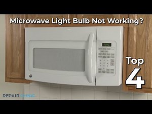 Kitchenaid Microwave Light Bulb Not Working | Solutions & Repair Parts | Repair Clinic