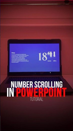 Number Scrolling Animation Tutorial in PowerPoint