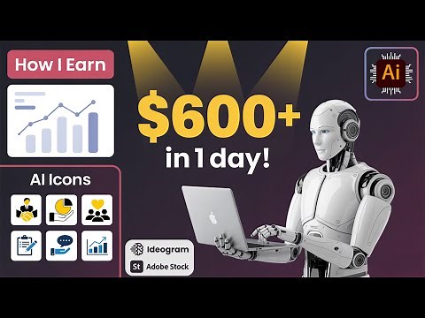 How to Create Minimalist Icons with Ideogram & Adobe Illustrator | Sell Your Icons on Adobe Stock