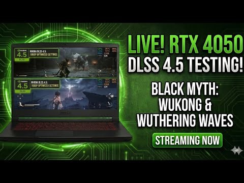 DLSS 4.5 LIVE TEST 🔥 RTX 4050 Laptop | RTX 4050 LIVE BENCHMARK + FPS Boost!