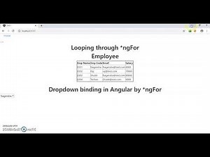 Dropdown binding in Angular Part 7