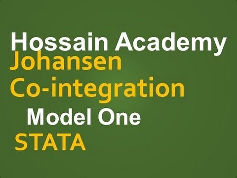 Johansen Cointegration Test. Model One. STATA