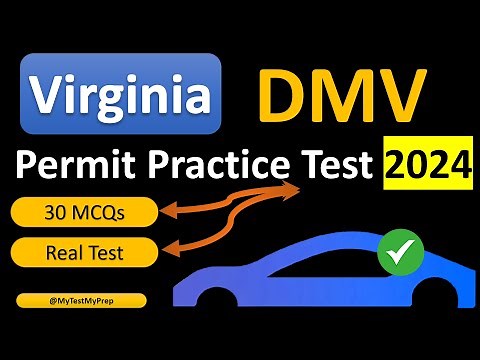 Virginia DMV Permit Practice Test 2024 - Part A - 30 Key Questions & Answers