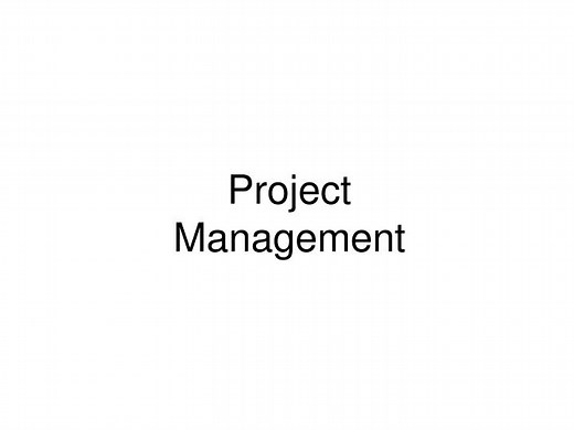 Project Management - SlideServe