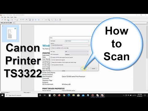 Canon PIXMA TS3322 Printer after Setup, How to Scan, Copy, & Print - 2021