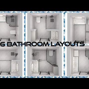 6 Bathroom Layouts (2x2m area) | 6 Bathroom Design Ideas | D&R Ideas | #d&rideas