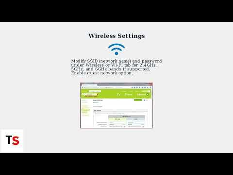 How to Change Settings on an Optimum Router – Wireless, DHCP & Security