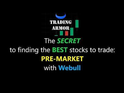 HOW TO FIND THE BEST STOCKS DURING THE PRE-MARKET | USING THE WEBULL SCREENER