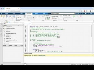 Método de Newton-Raphson en MATLAB