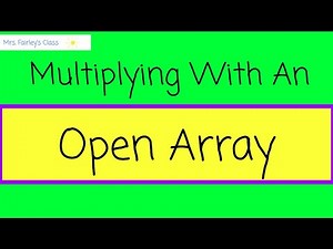 Open Arrays