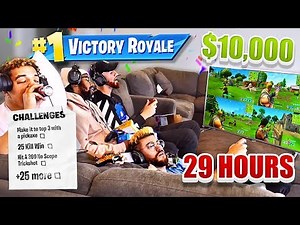 First To Finish These 25 IMPOSSIBLE Fortnite Challenges Wins $10,000 - (Last to Stop Part 2)