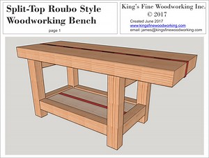 Split-Top Roubo Woodworking Bench