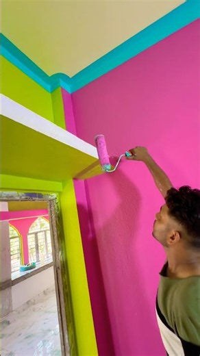 Wallpainting Full Complete Home 🏡 art #viralvideo #shortfeed #trendingvideo #shorts