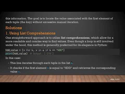 Efficiently Search Elements in List of Tuples using Python