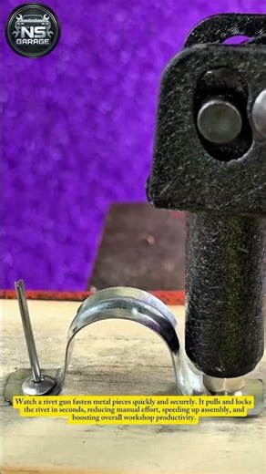 Satisfying Rivet Gun Trick You Should Try!#diytools #workshop