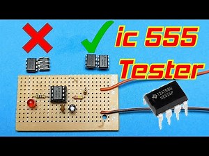 IC 555 Tester Circuit | 555 ic tester circuit diagram