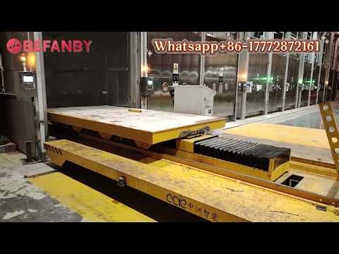 RGV transfer cart with Upper unpowered Cart,Customized Rail Battery Transfer Cart