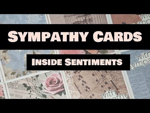 Inside Sympathy Card Message | Easy Cards Using 6x6 Pattern Papers
