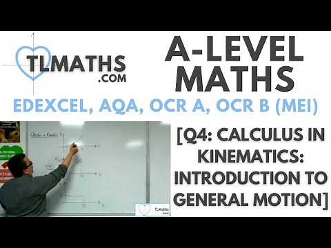 A-Level Maths: Q4-01 [Calculus in Kinematics: Introduction to General Motion]