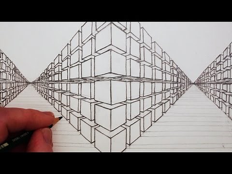 How to Draw a 3D Cube in Two-Point Perspective