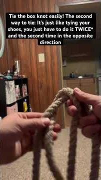2 ways to tie the box knot easily