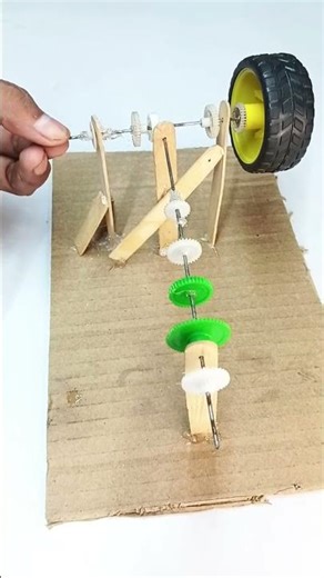 Geare System #gear #diy #science #electronics #engineering #dcmotor