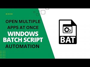 How to Open Multiple Applications at Once Using a Windows Batch File
