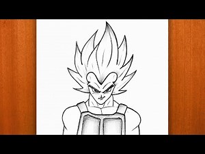 How To Draw SSJ Vegeta | Dragon Ball | Easy Step by Step Tutorial