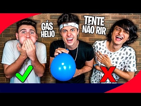 TENTE NÃO RIR COM GÁS HÉLIO - Desafio