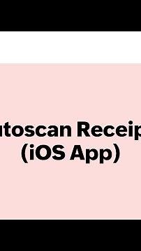 Autoscan Receipts Using the Zoho Expense iOS App