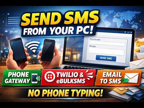 Send SMS from Your PC Using Your Phone! (No API Needed 😳)
