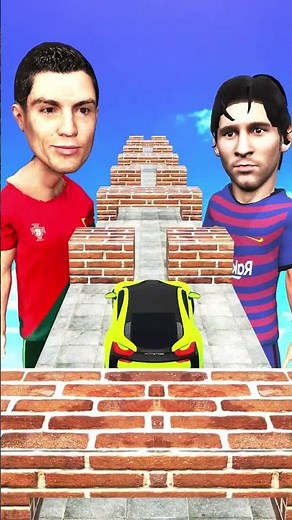 Messi VS Ronaldo🤣 #familyfuns #animation #shorts #funnyvideo