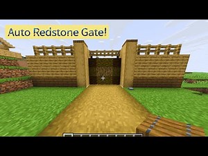 How to build an automatic gate in Minecraft - Easy tutorial