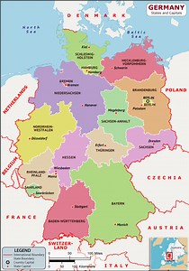 Germany States and Capitals List and Map | List of States and Capitals in Germany